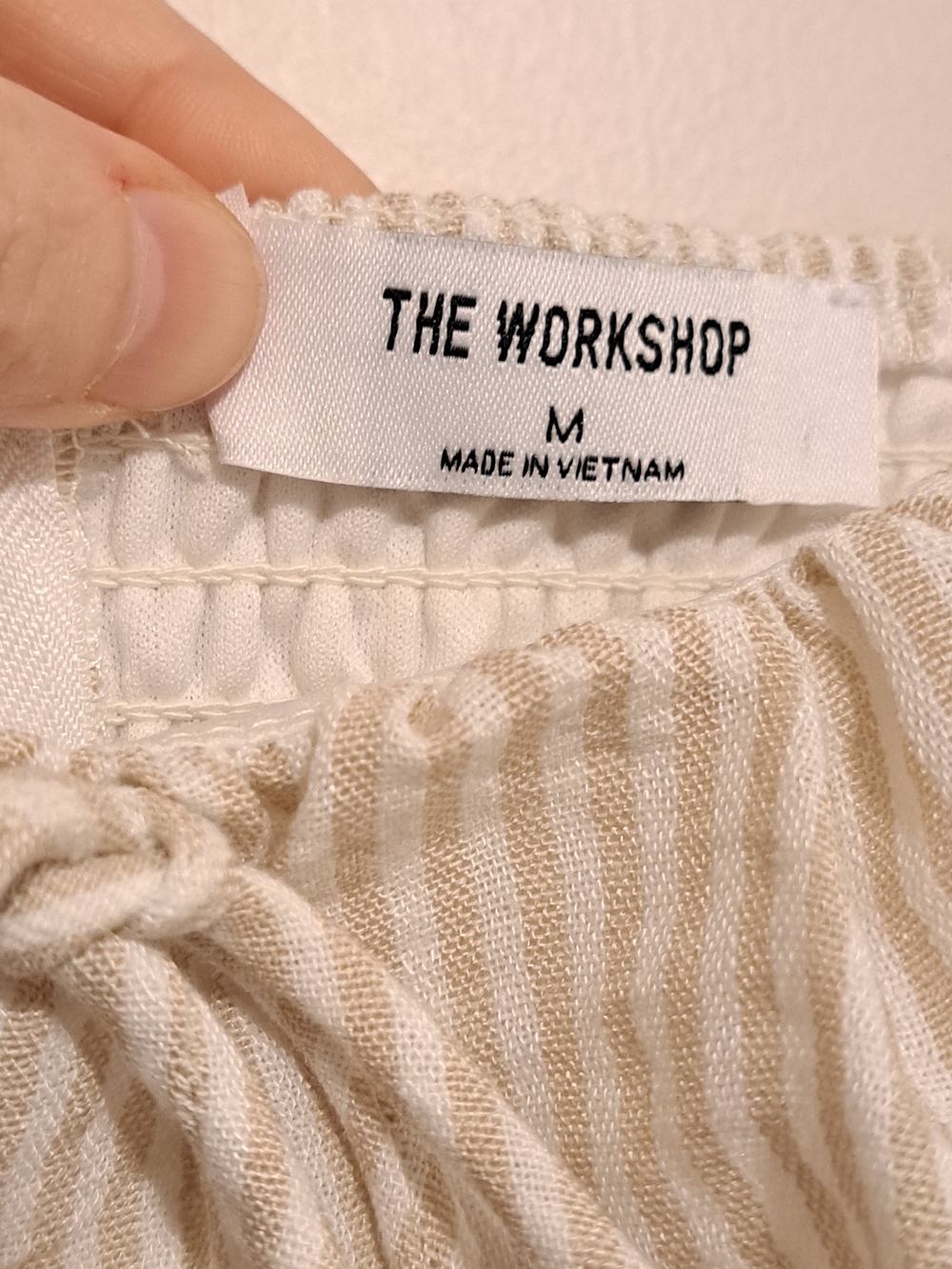Workshop Republic Clothing Cream and Beige Striped Maxi Dress - Picture 7 of 11